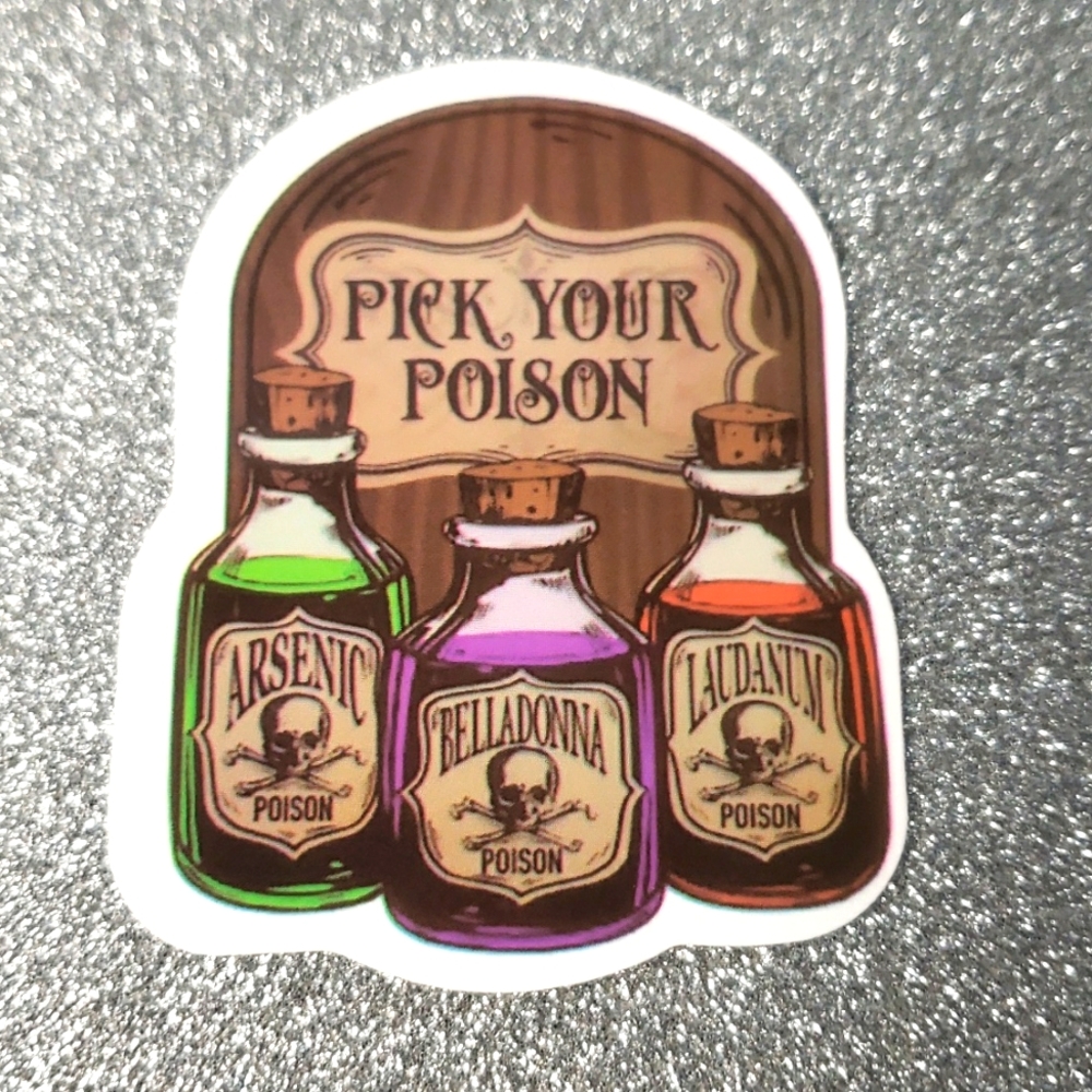 10/$10 Potion waterproof Sticker poison